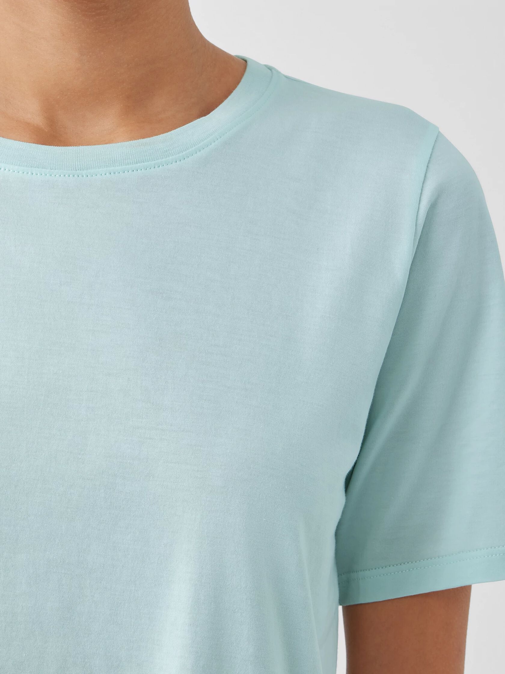 Organic Pima Cotton Jersey&nbsp;Round Neck Tee