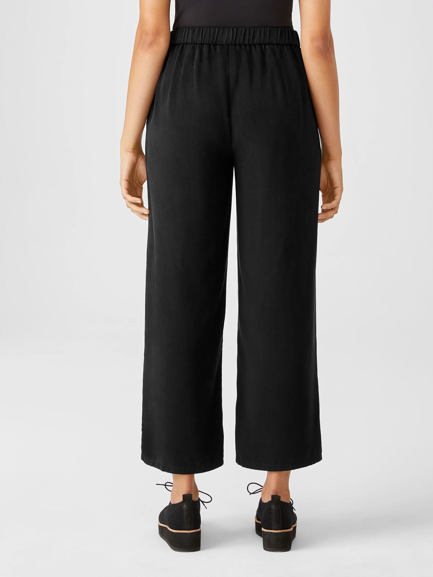 Soft Twill Wide-Leg Pant