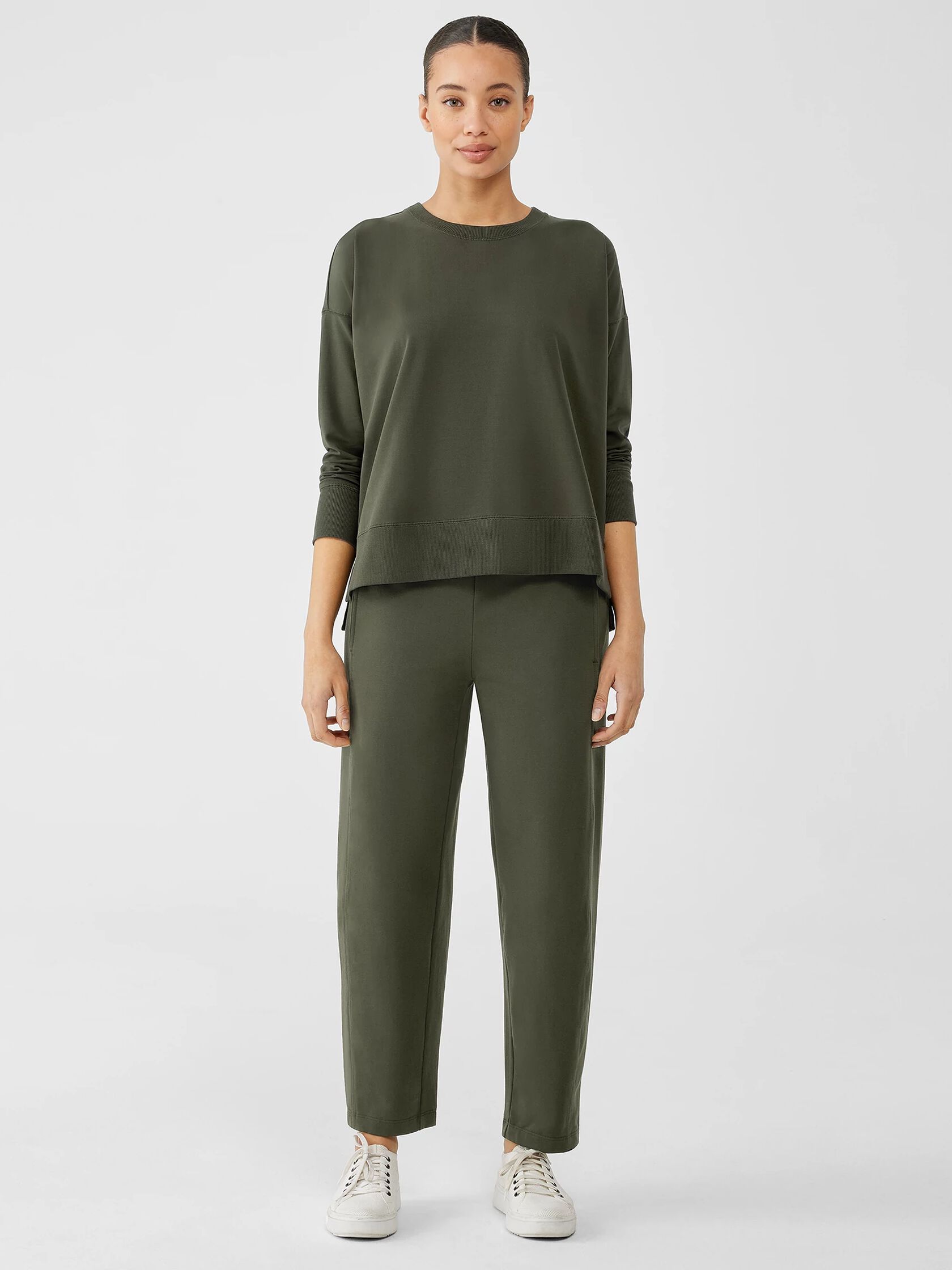 Organic Pima Cotton Stretch Jersey Lantern Pant
