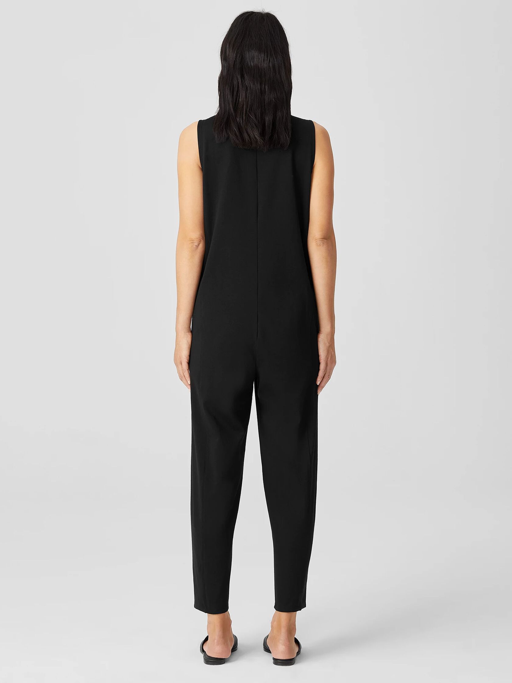 Organic Cotton Ponte Lantern Jumpsuit