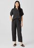 Puckered Organic Linen Lantern Pant