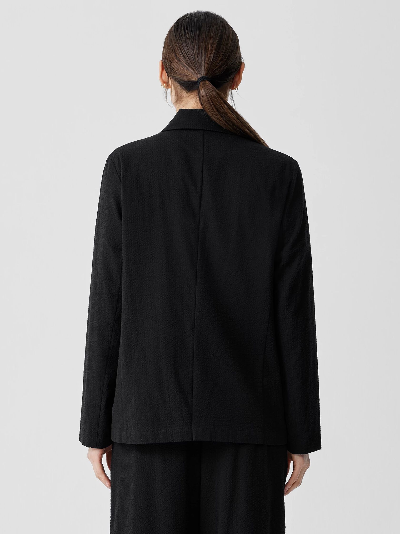 Organic Cotton Ripple Blazer