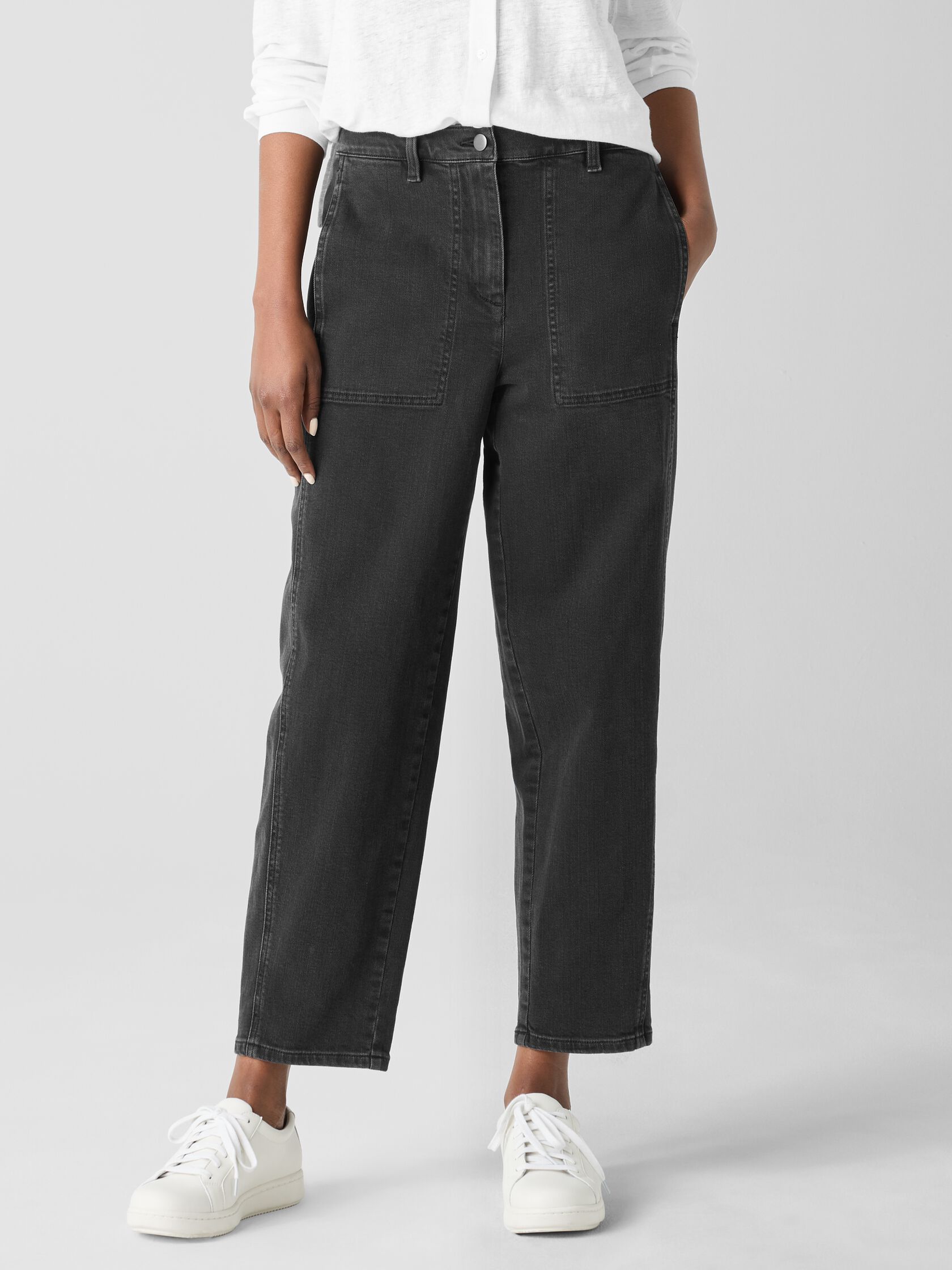 Cotton Stretch Denim&nbsp;Lantern Jean