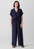 Organic Cotton Lofty Gauze Wide-Leg Pant
