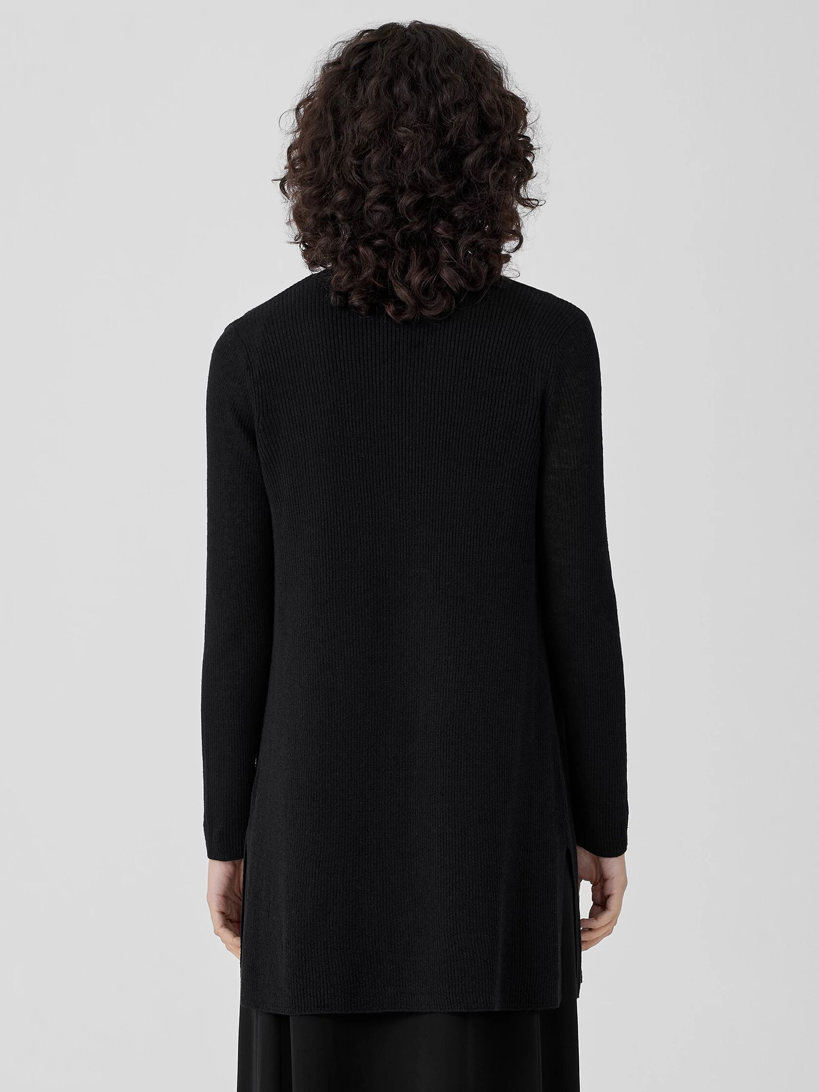 Organic Linen Cotton Airy Tuck Long Cardigan