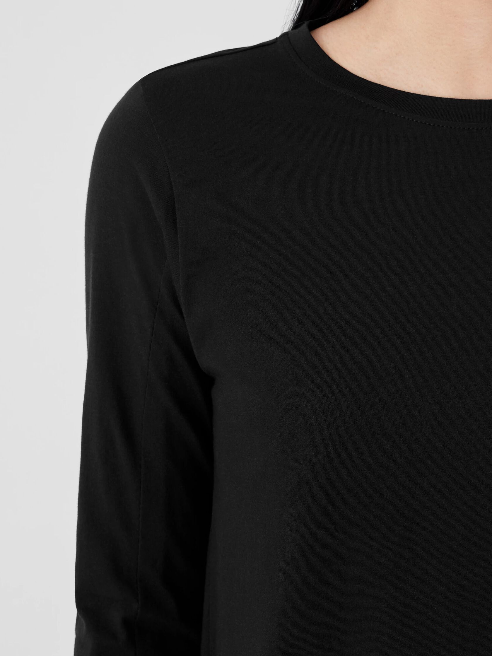 Organic Pima Cotton Jersey Long-Sleeve Tee