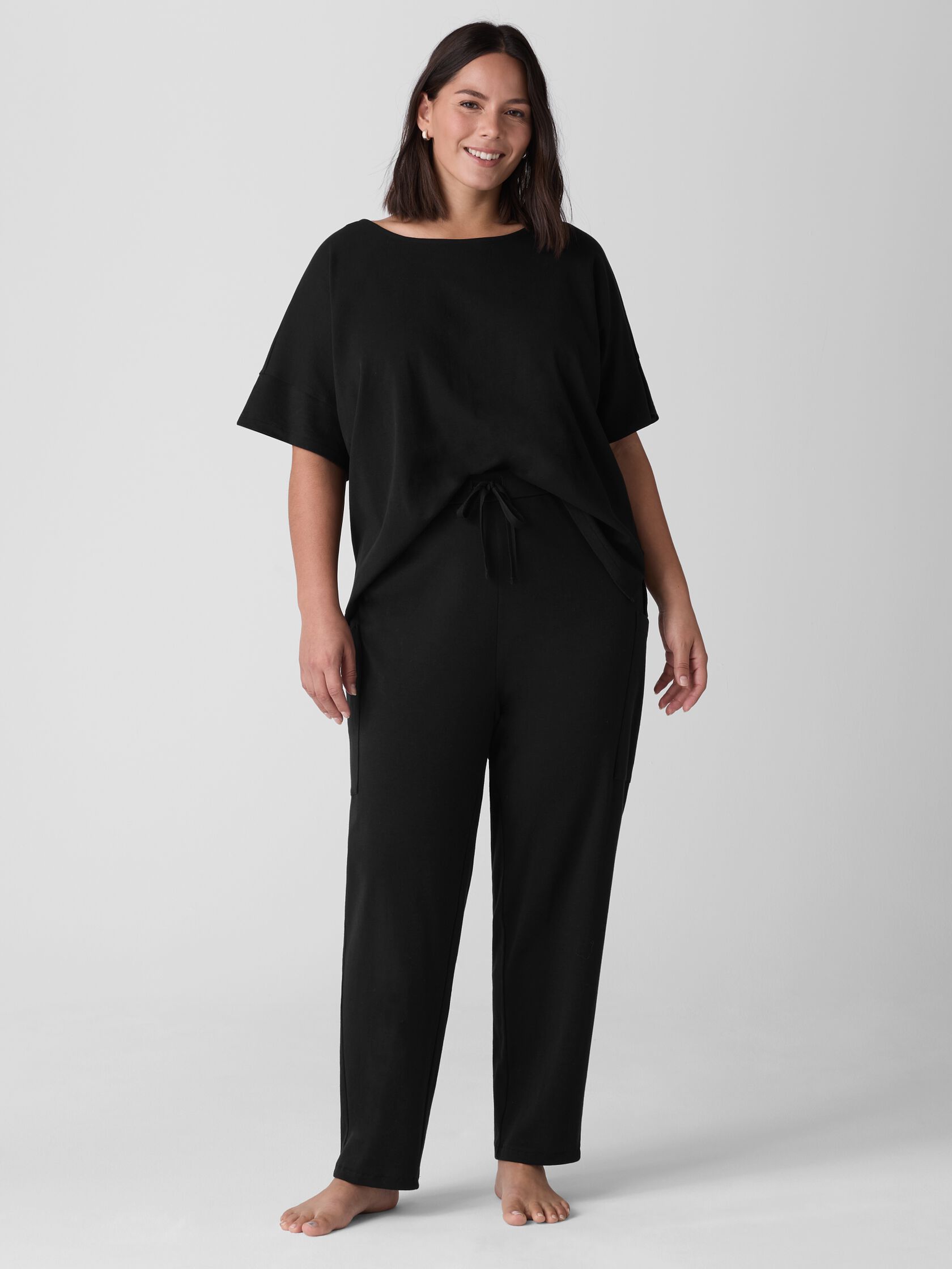Organic Cotton Interlock Slouchy Sleep Pant