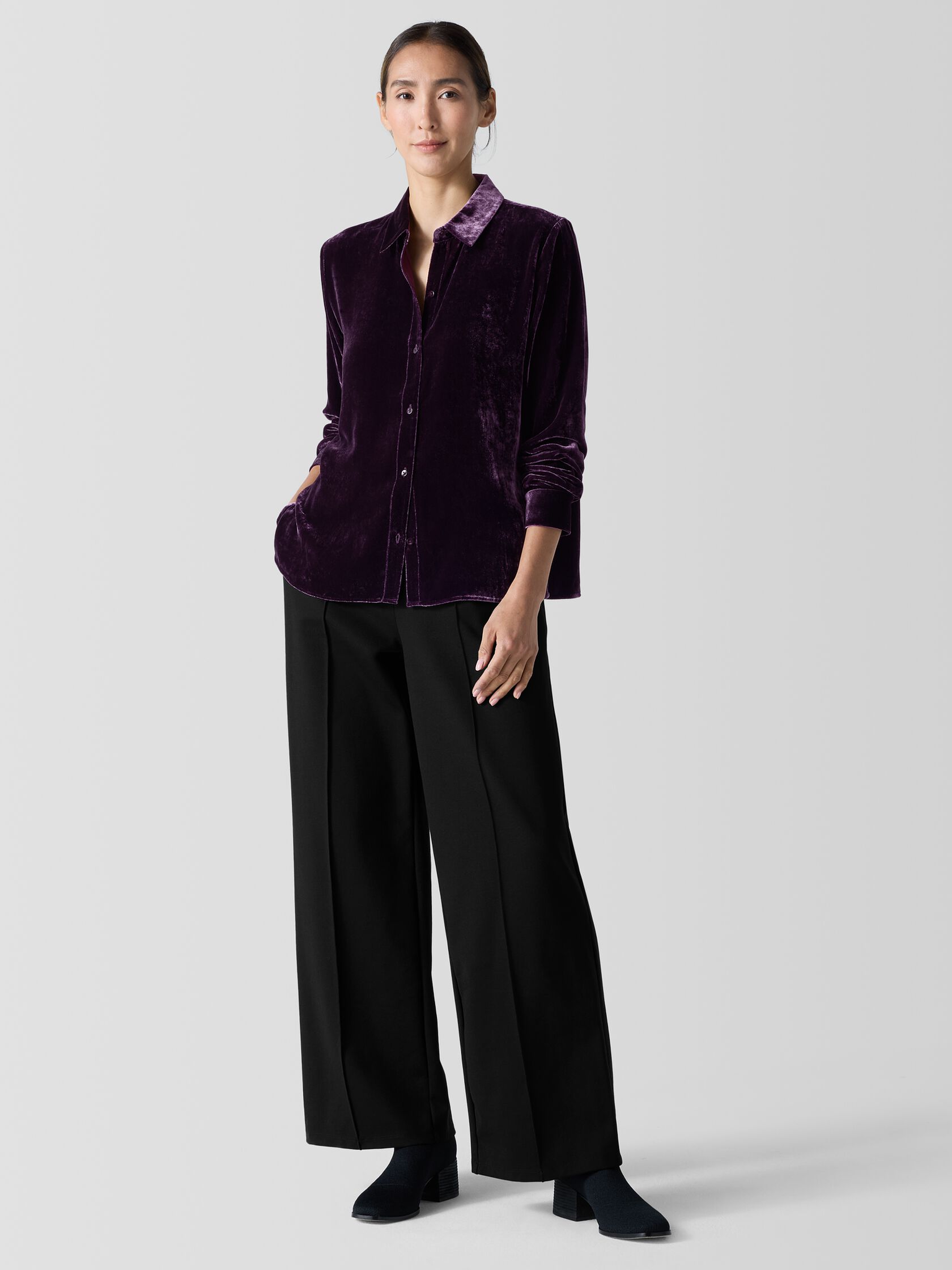 Velvet Classic Collar Shirt