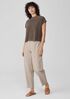 Cotton Hemp Stretch Lantern Pant