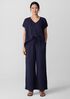 Organic Cotton Lofty Gauze Wide-Leg Pant