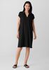 Fine Jersey Split Neck Dress