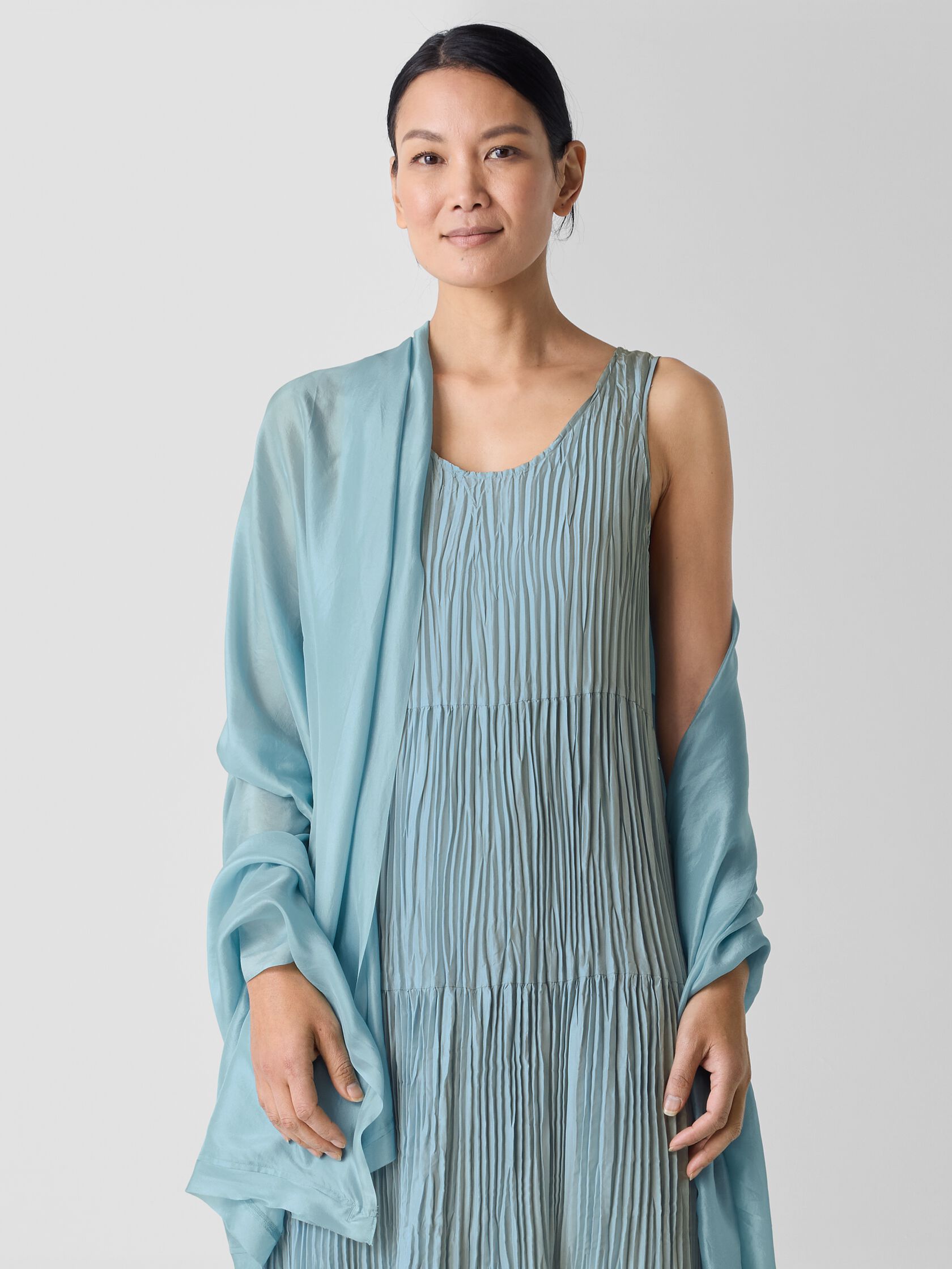 Washed Transitional Silk Parachute Scarf