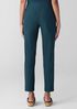 Cotton Blend Ponte Slim Pant