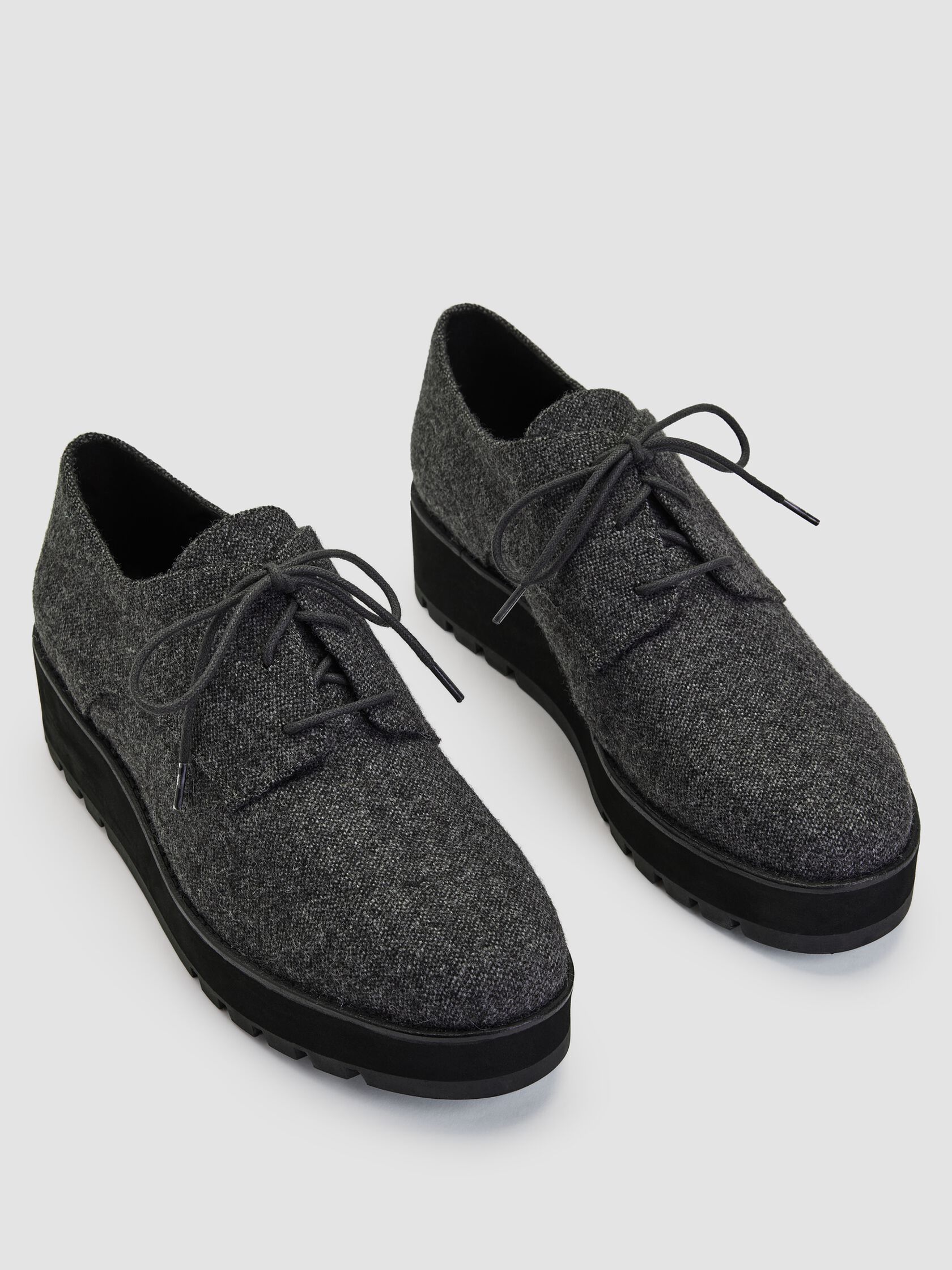 Eddy M&eacute;lange Herringbone Platform Oxford