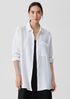 Organic Cotton Lofty Gauze Classic Collar Long Shirt