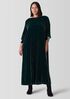Velvet Bateau Neck Dress