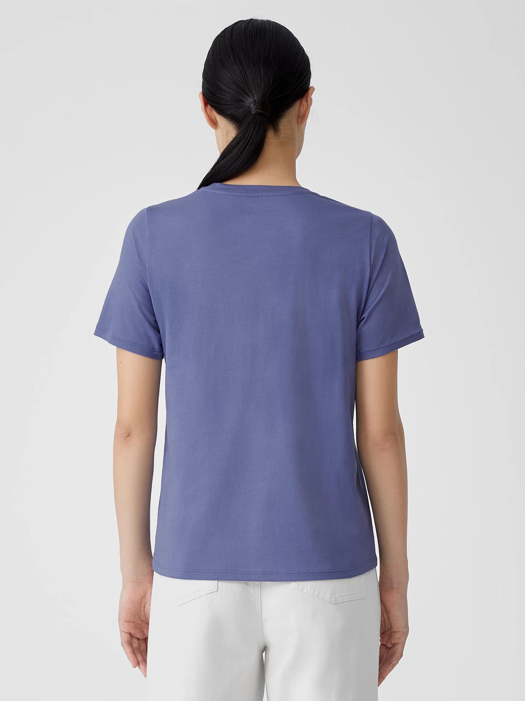 Organic Pima Cotton Jersey Round Neck Tee