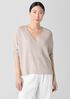 Organic Linen Cotton V-Neck Top