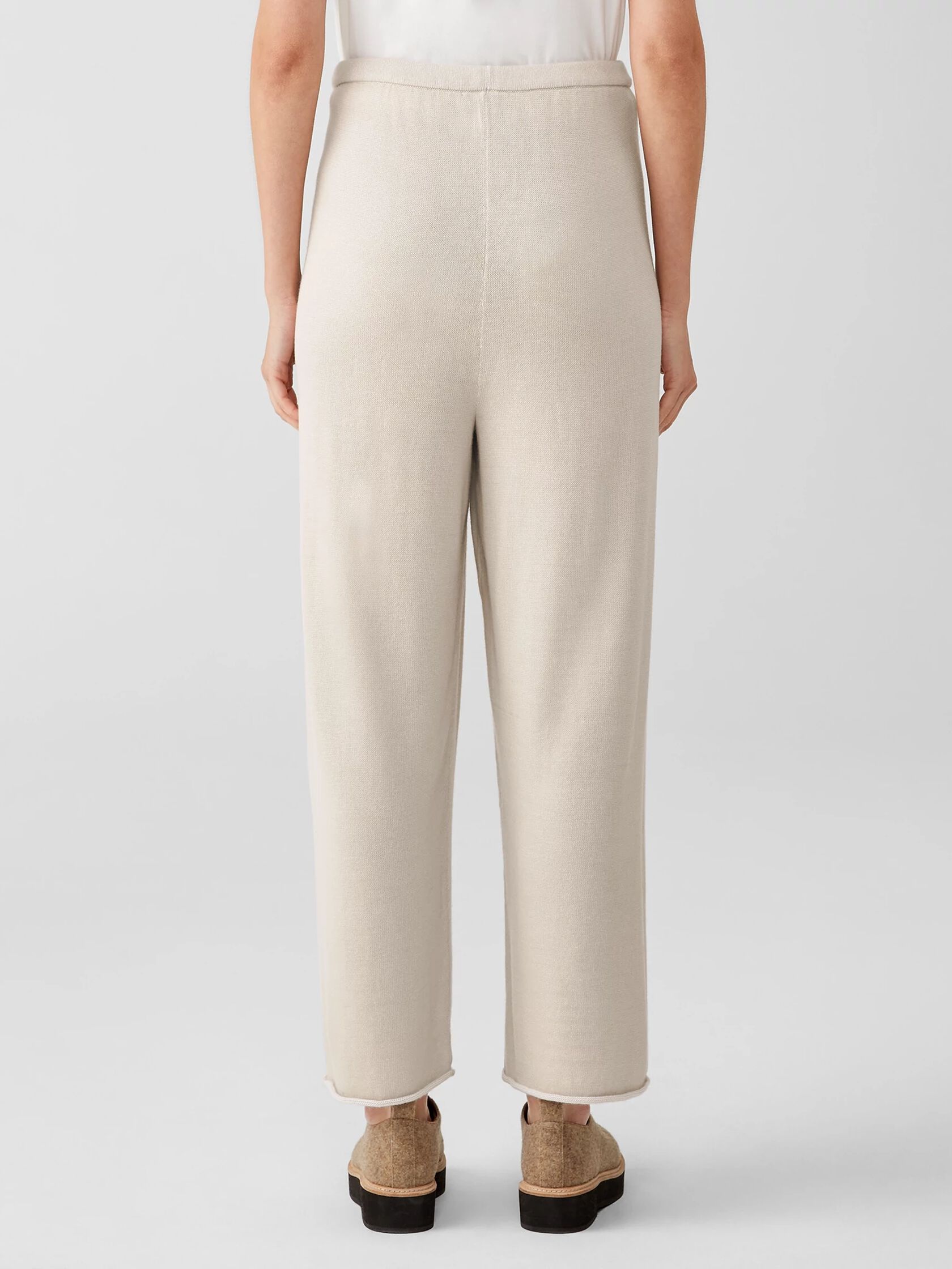 Peruvian Organic Cotton Blend Wide-Leg Pant