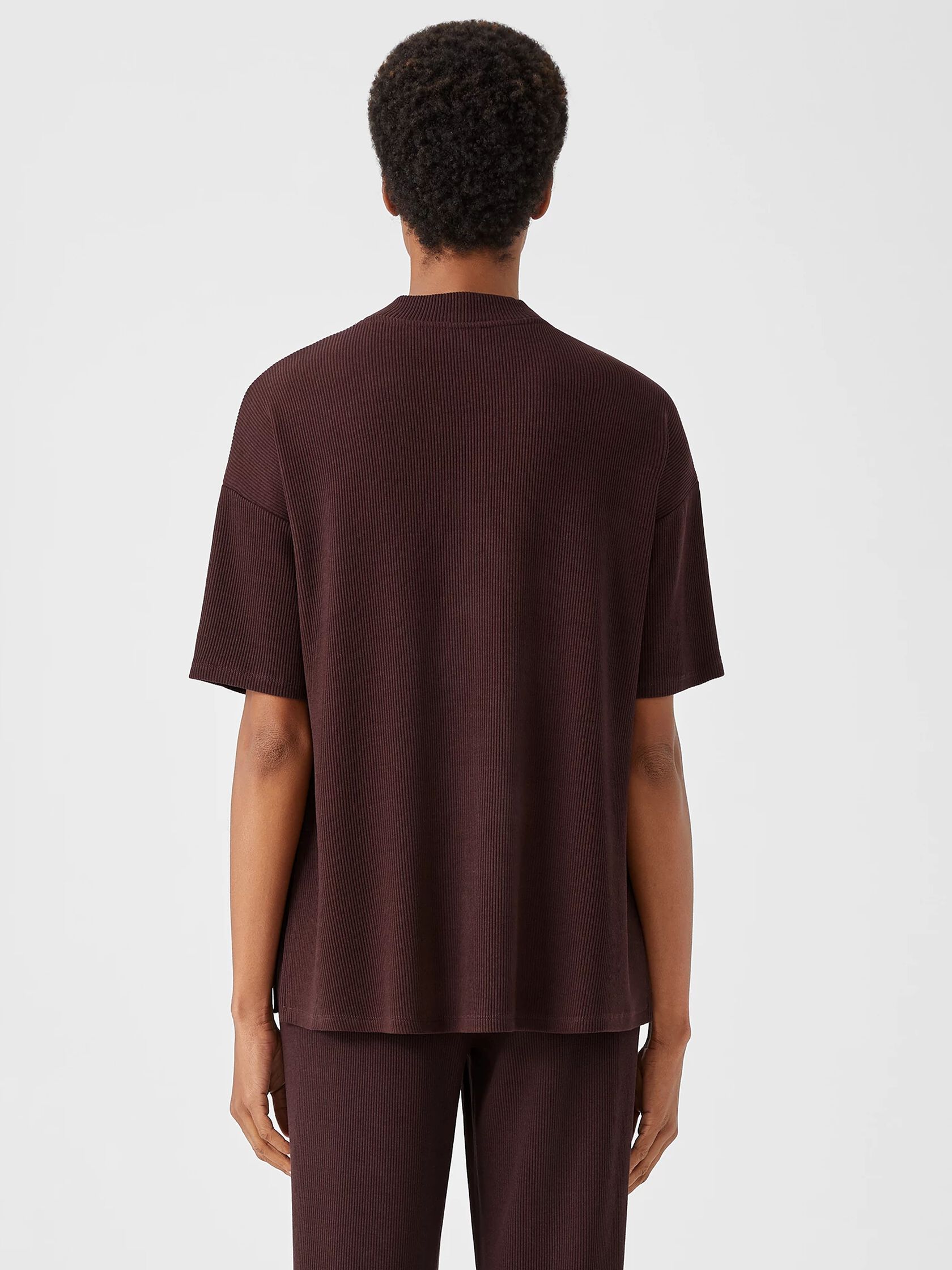 Ribbed Organic Cotton Blend Top