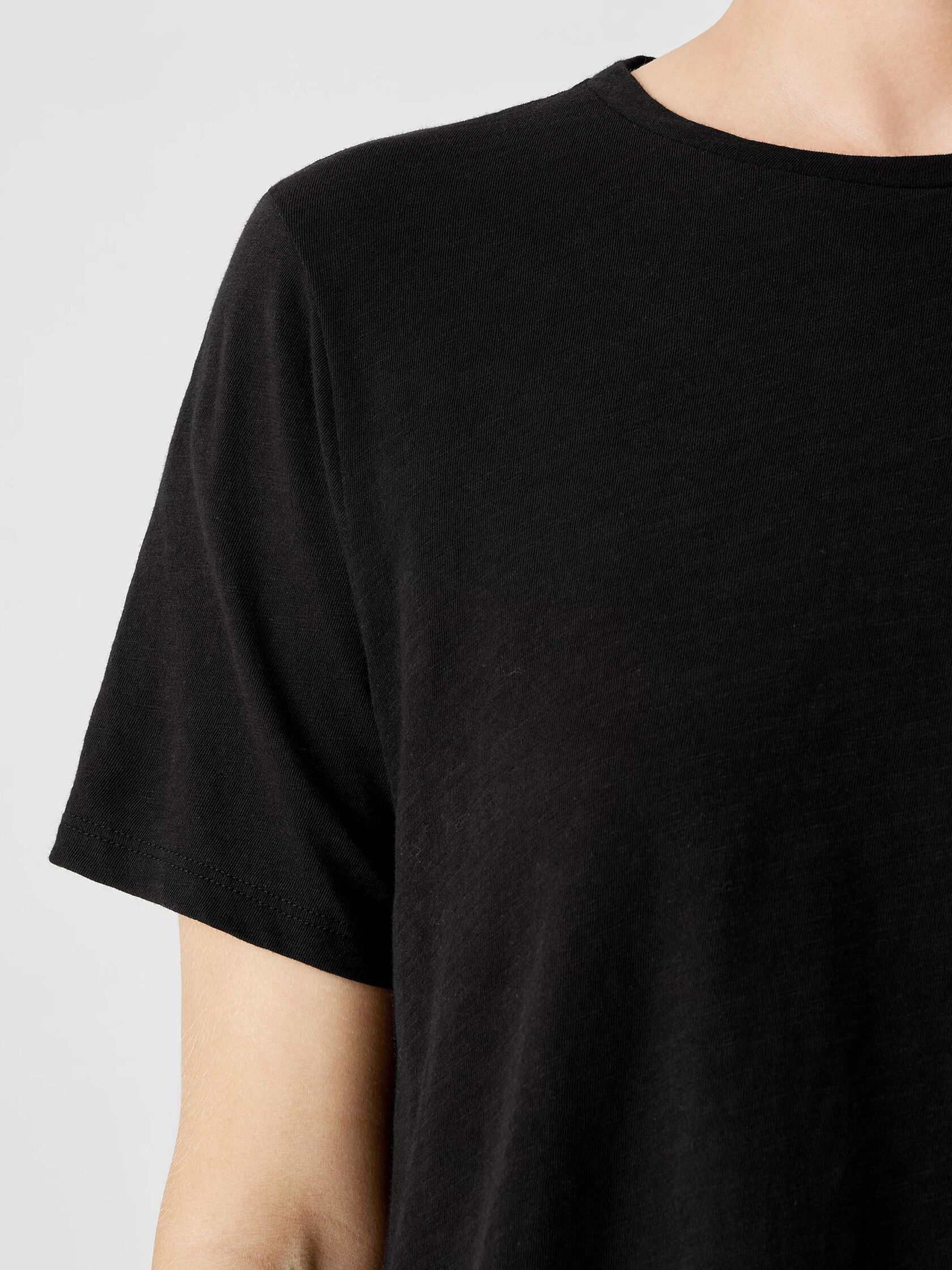 Organic Cotton Slub Crew Neck Tee