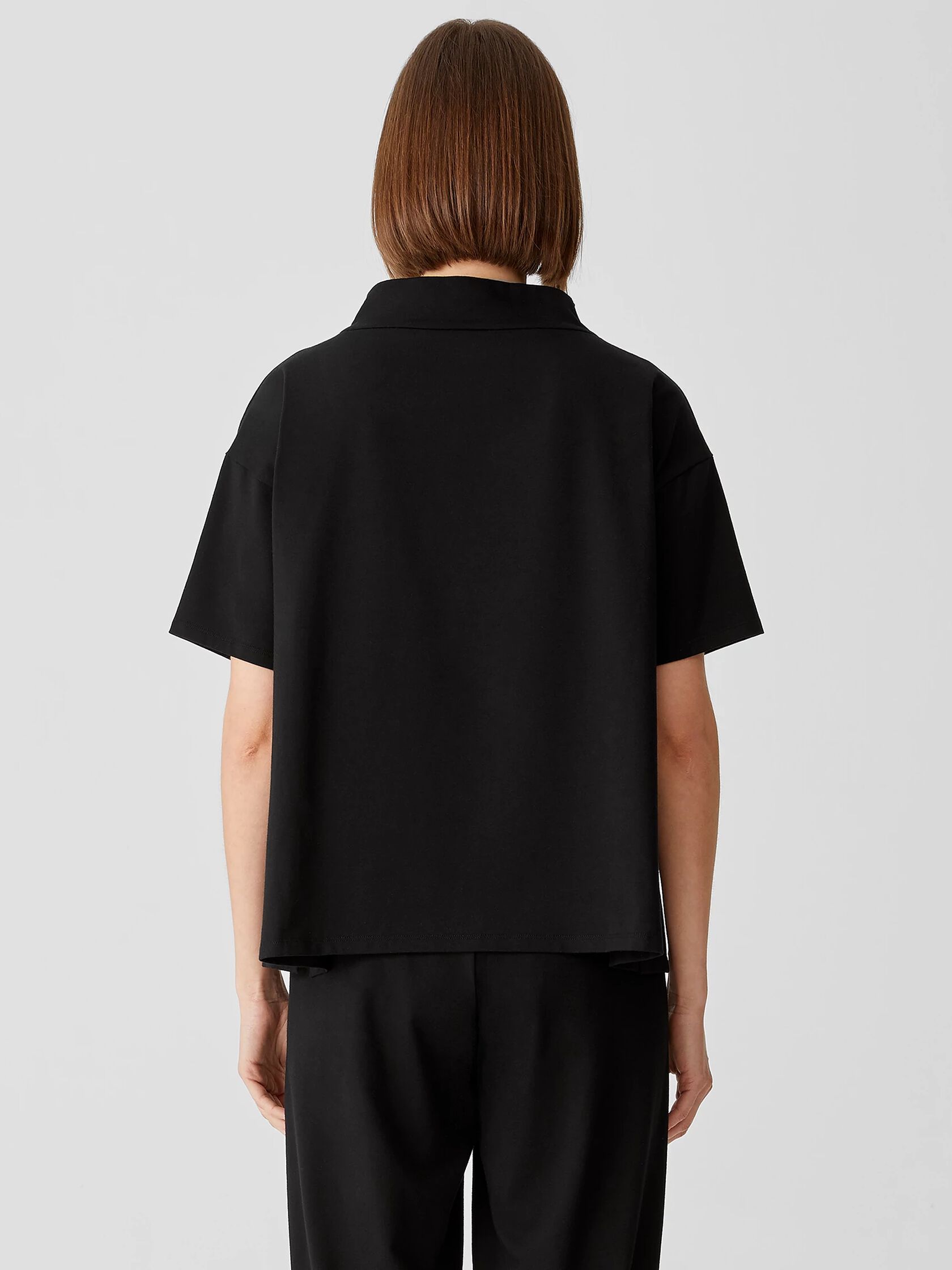 Traceable Organic Cotton Jersey Funnel Neck Top