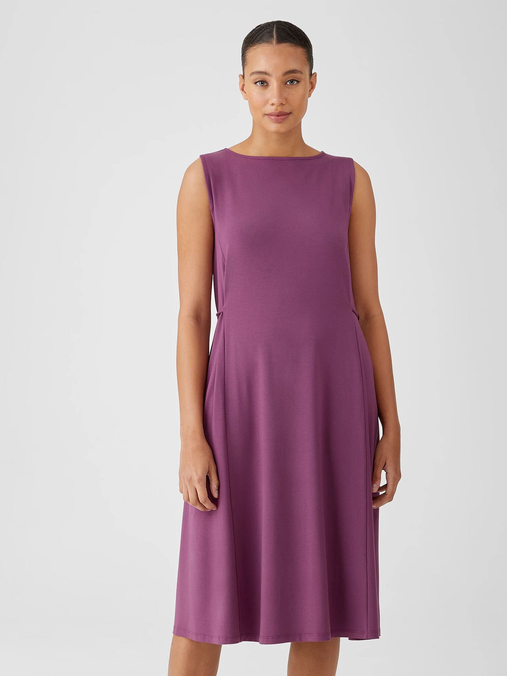 Viscose Jersey Sleeveless Tie Dress