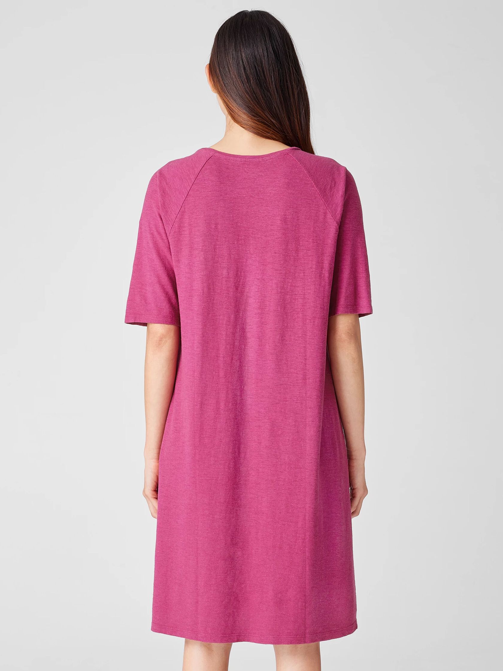 Hemp Organic Cotton Twist Crew Neck Dress