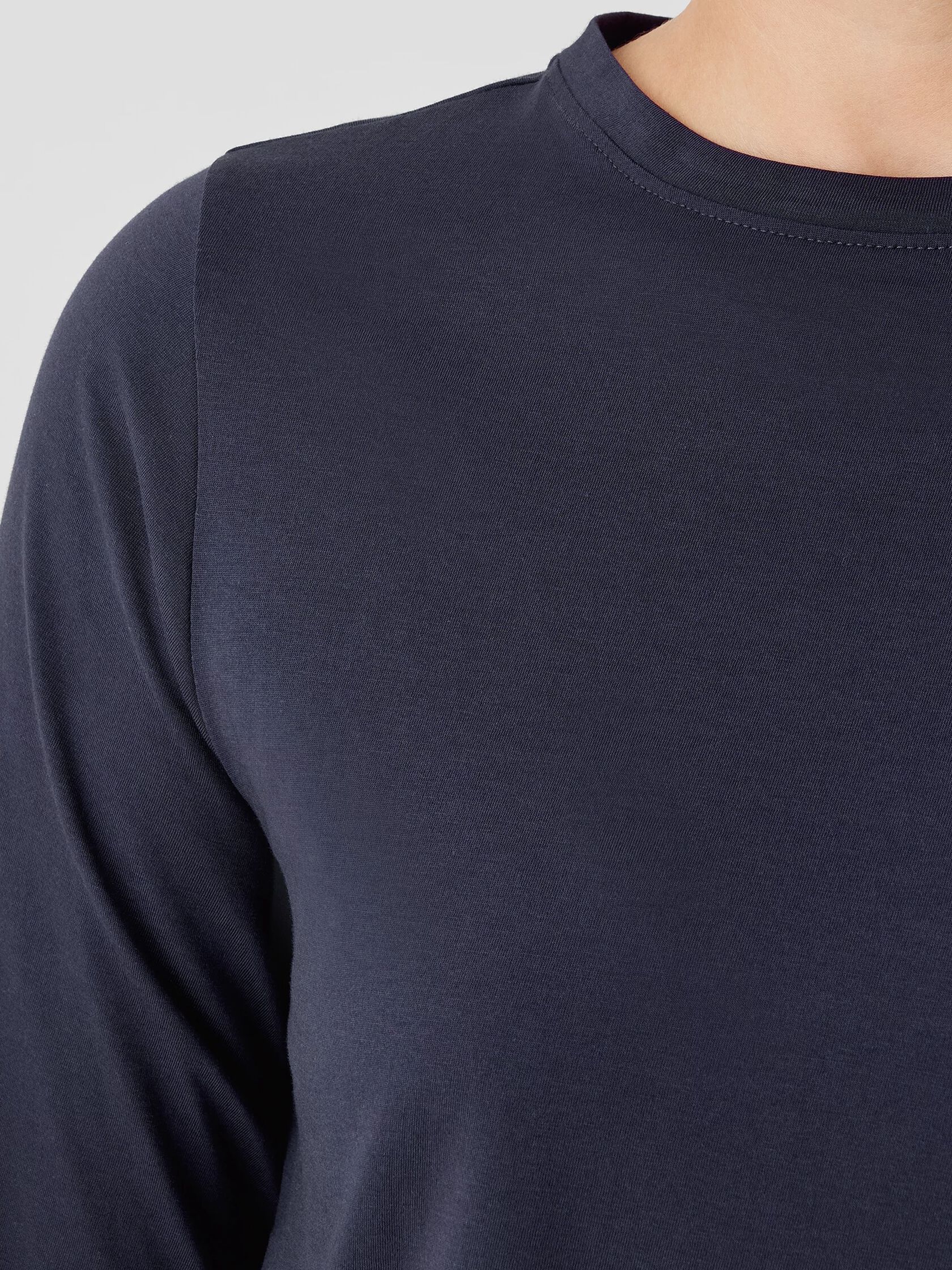 Organic Pima Cotton Jersey Long-Sleeve Tee