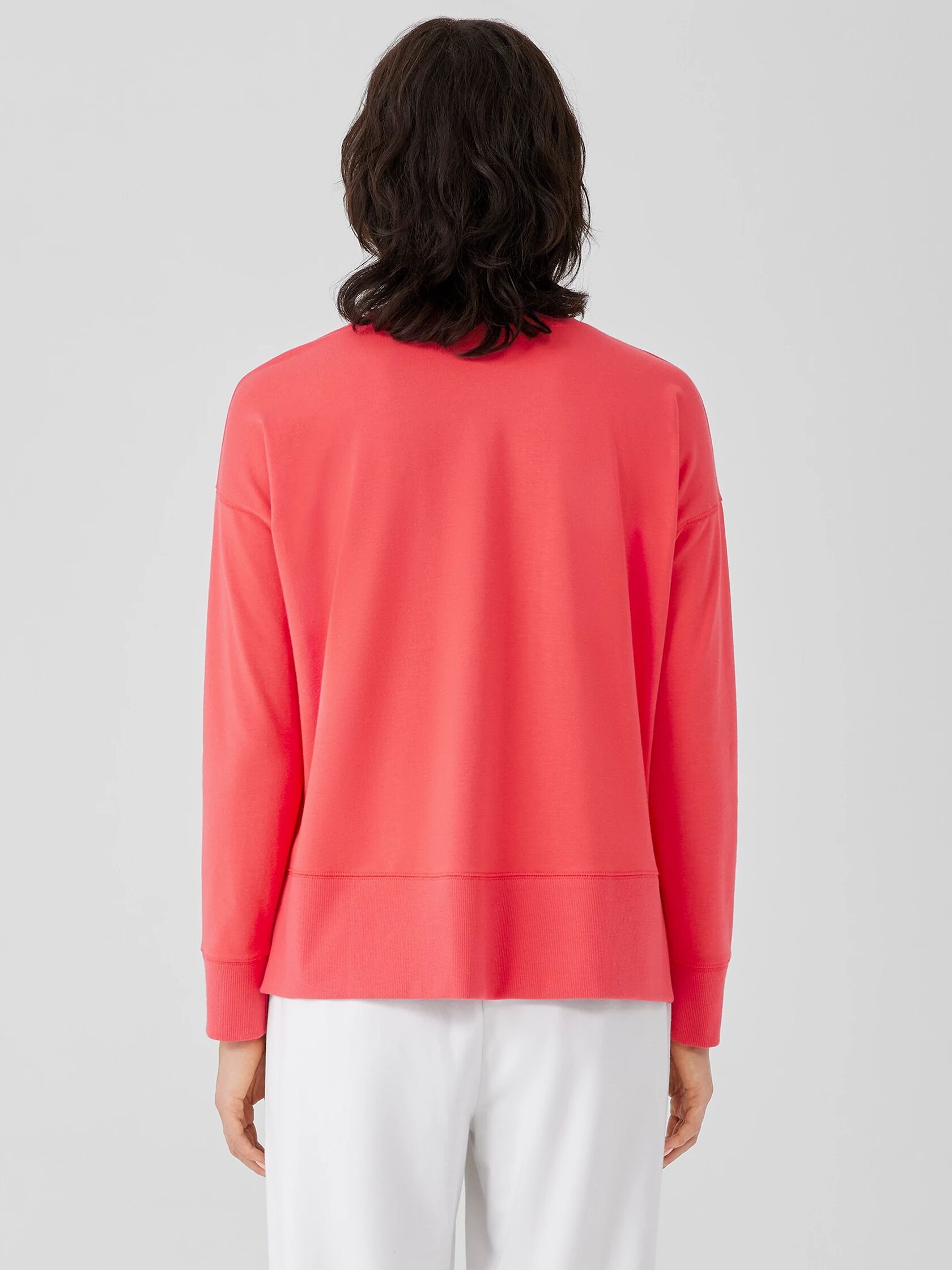 Traceable Cotton Jersey Crew Neck&nbsp;Top