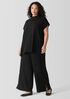 Woven Pliss&eacute; Wide-Leg Pant