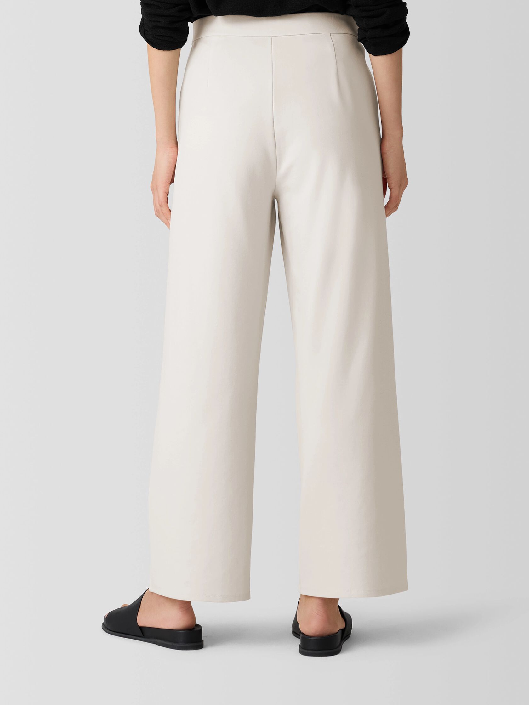 Washable Flex Ponte&nbsp;Wide-Leg Pant