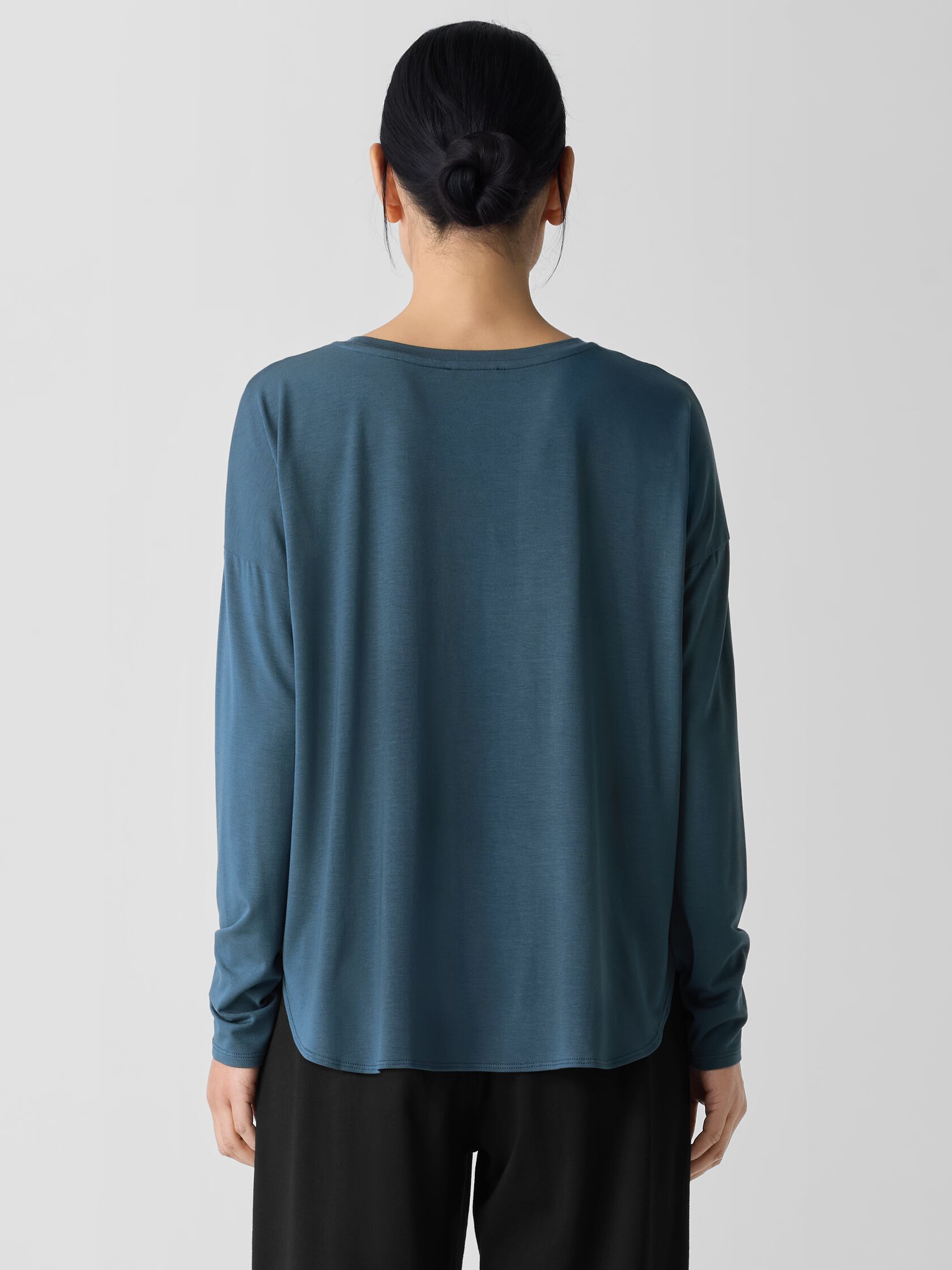 Fine Jersey Round Neck Top