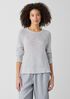 Organic Linen Cotton Slub Crew Neck Top