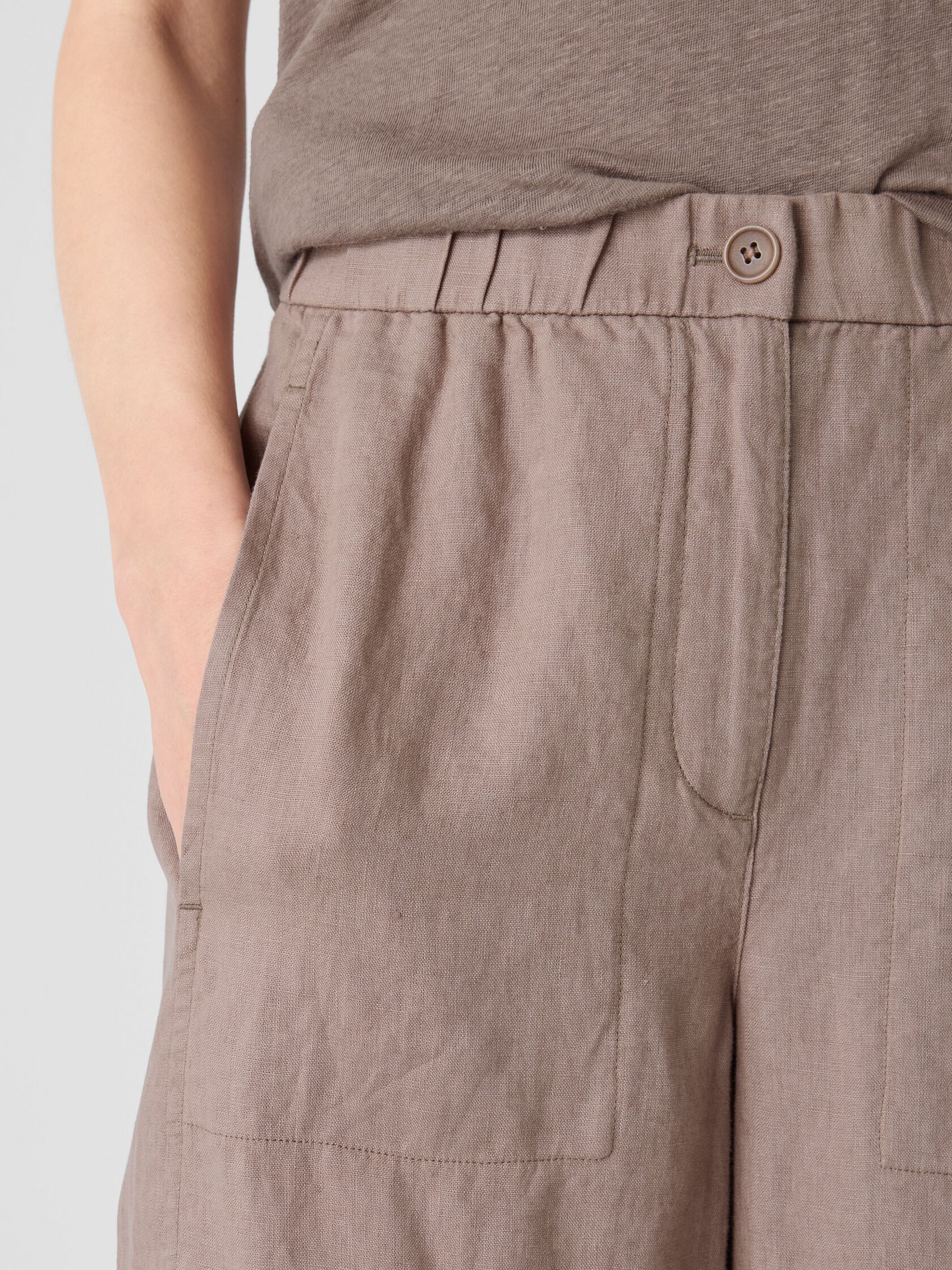 Organic Linen Wide-Leg Trouser Pant