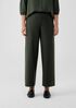 Boiled Wool Jersey Wide-Leg Pant