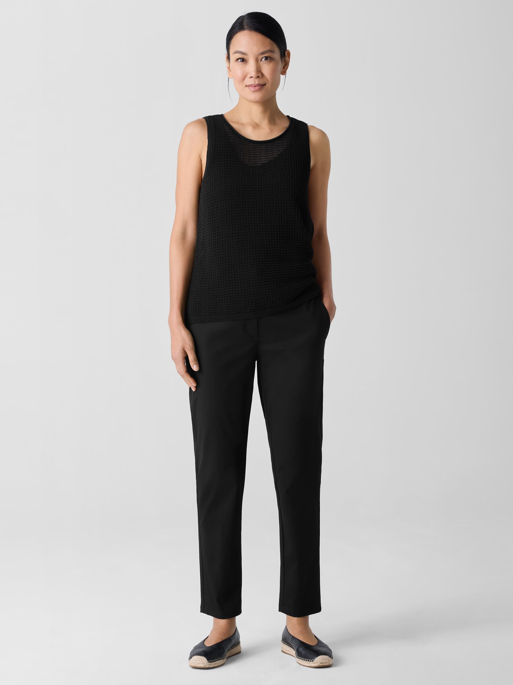 Stretch Cotton Twill&nbsp;Tapered Trouser Pant