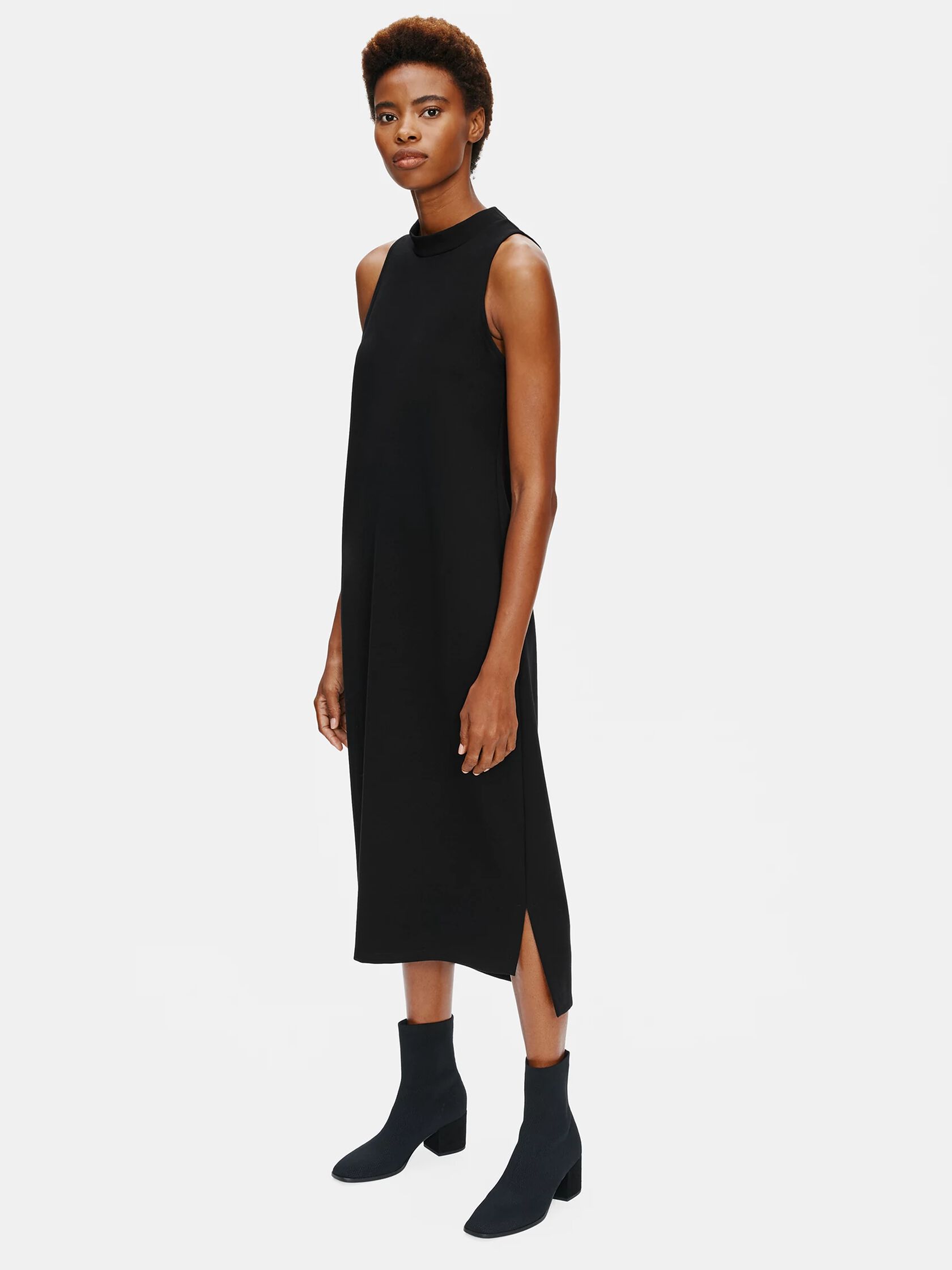 Flex Ponte Mock Neck Dress