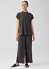 Woven Pliss&eacute; Wide-Leg Pant