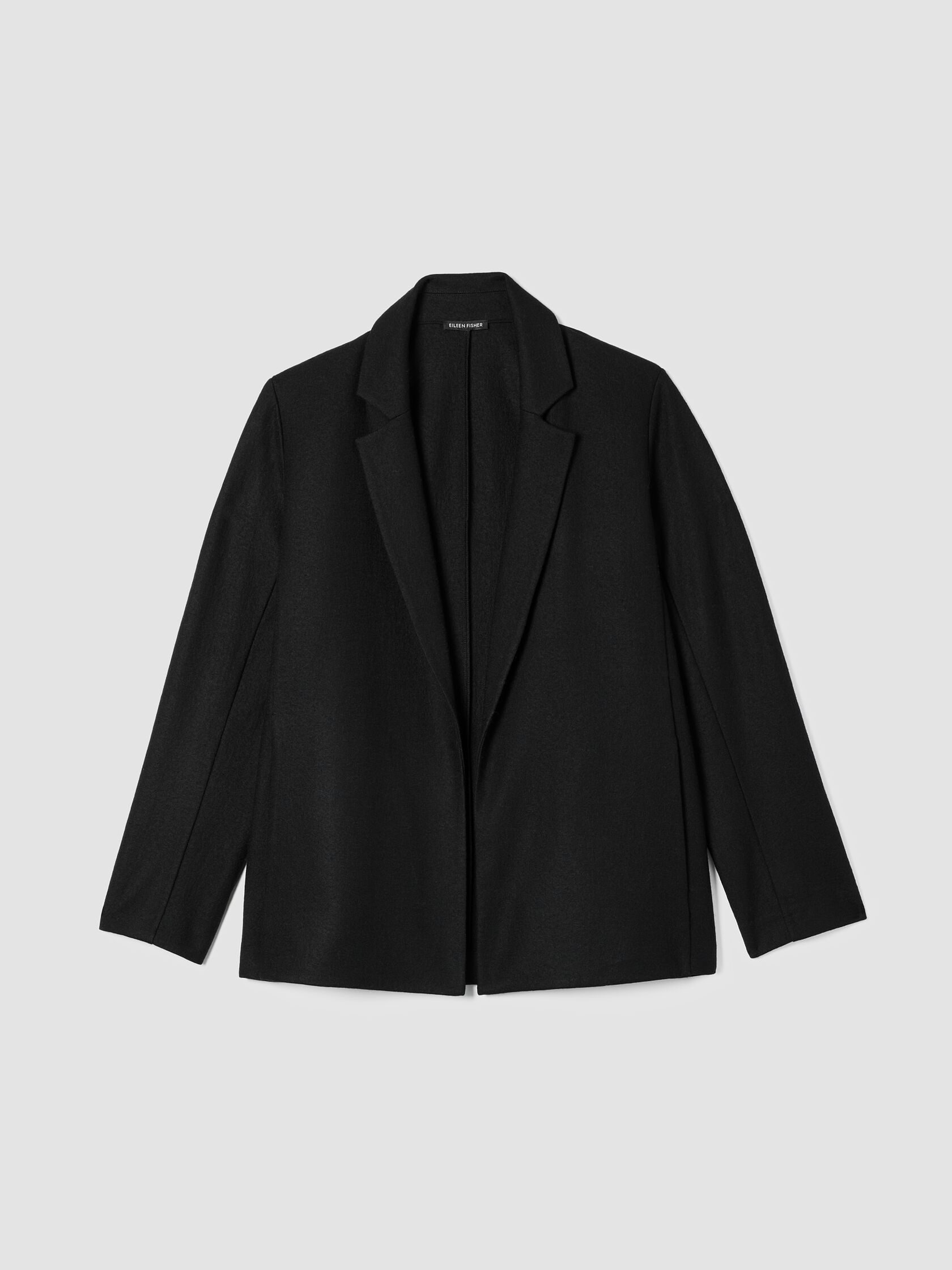 Felted Wool Jersey Blazer in Regenerative Wool