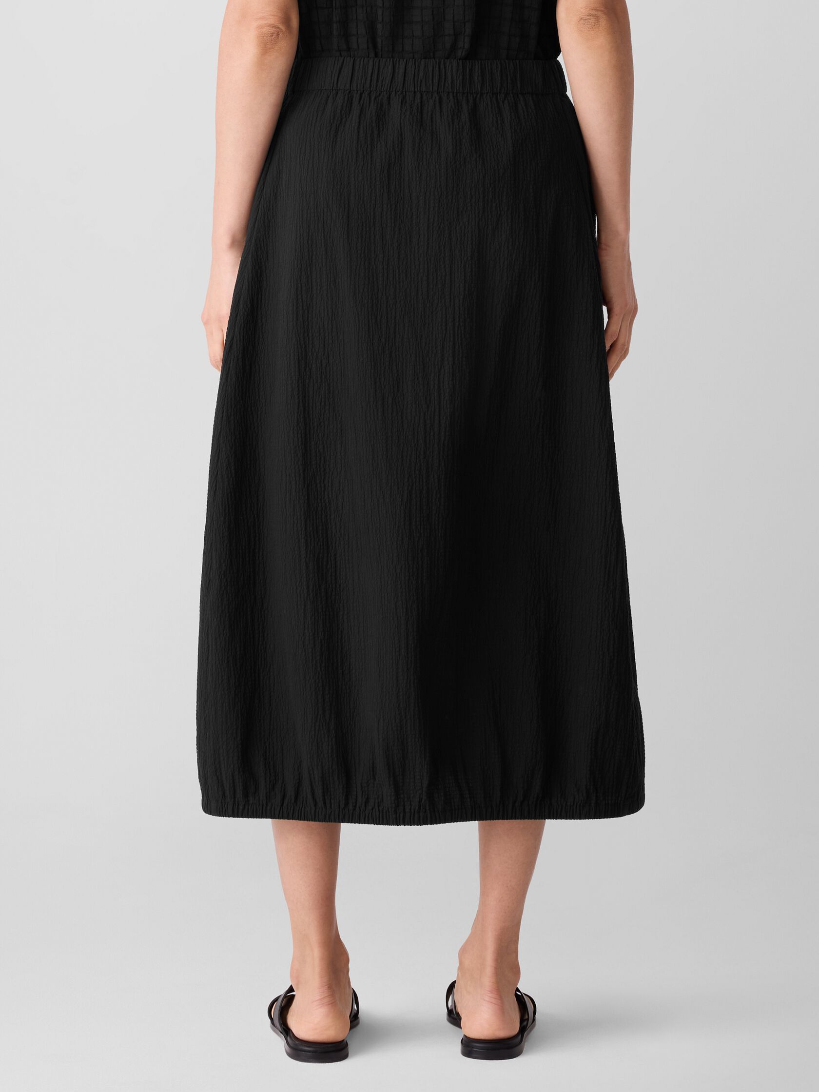 Organic Cotton Pucker Lantern Skirt