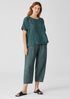 Washed Organic Linen Delave Lantern Pant