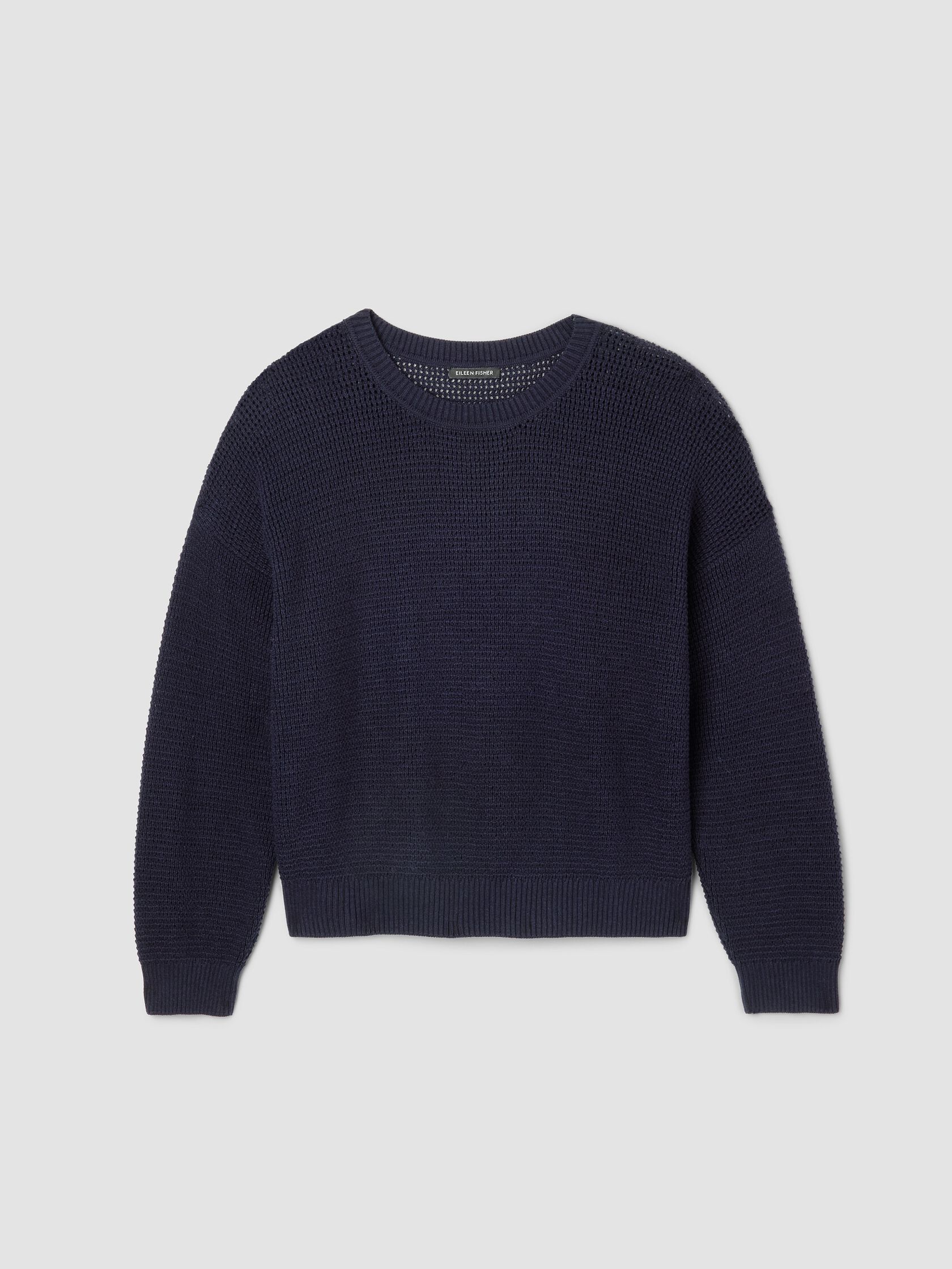 Peruvian Cotton Blend Crew Neck Top