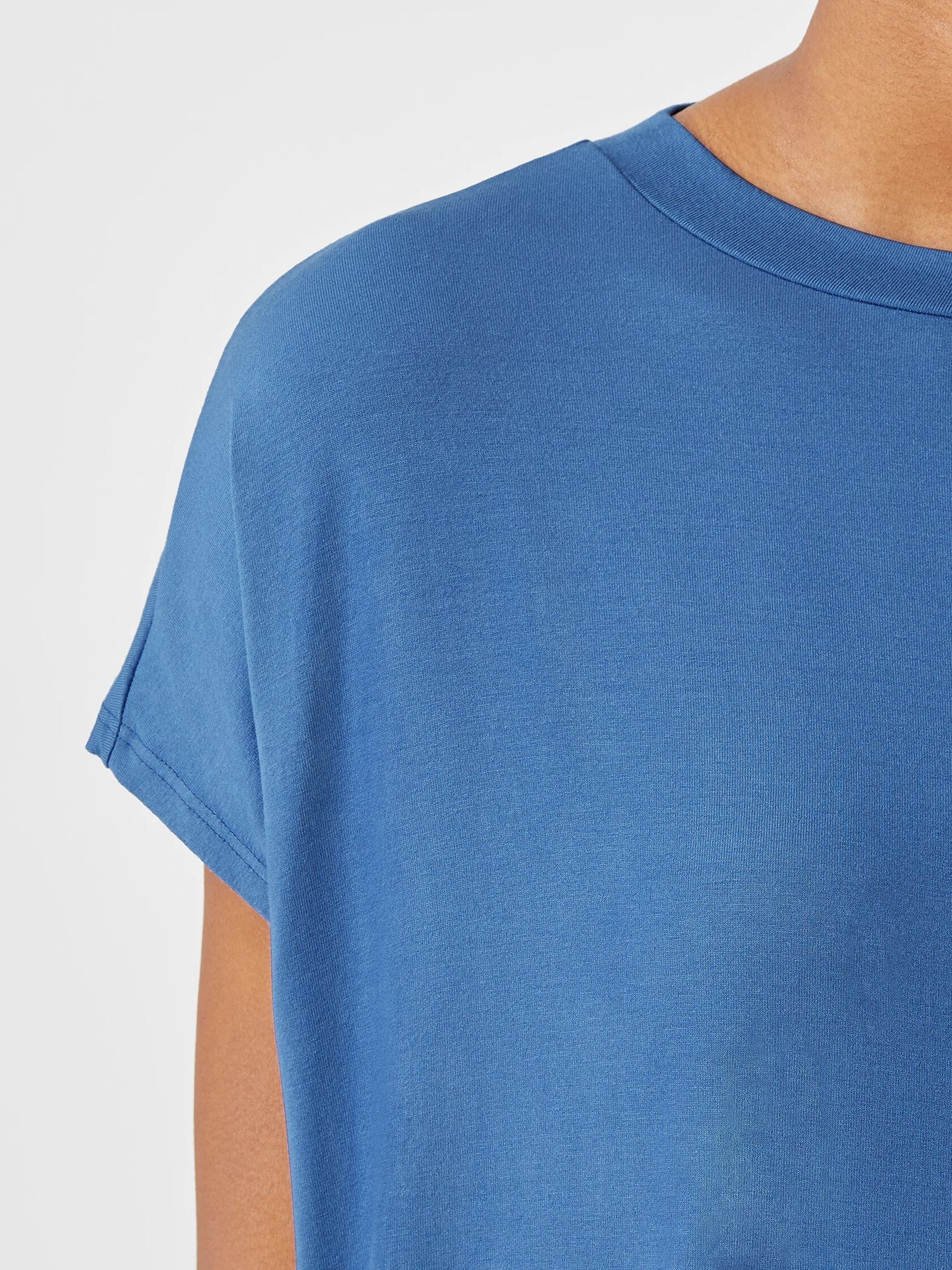 Viscose Jersey Crew Neck Dress