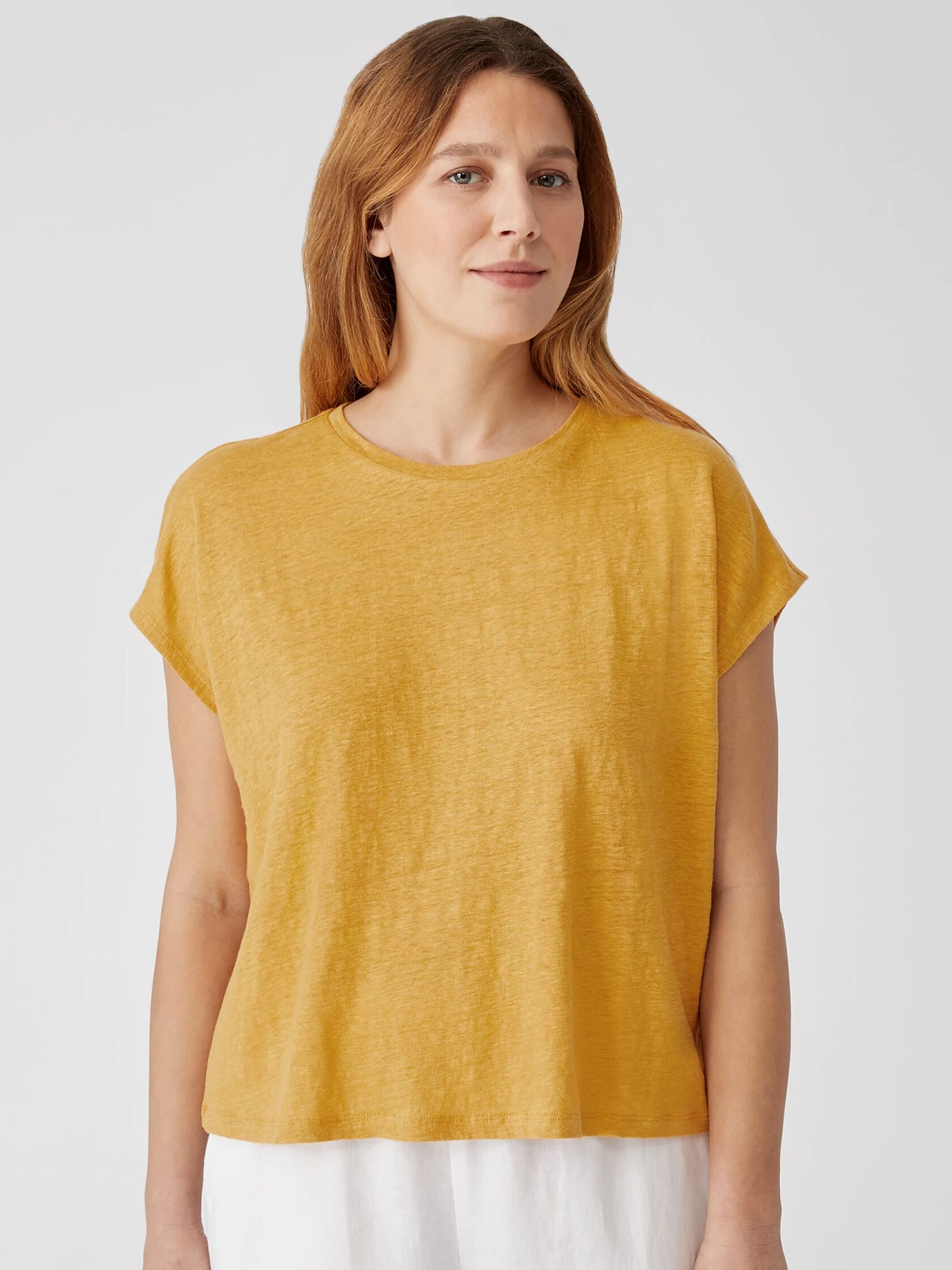 Organic Linen Jersey Square Top