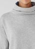 Cozy Brushed Terry Hug Funnel Neck Long Top