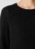 Organic Linen Cotton Slub Crew Neck Top