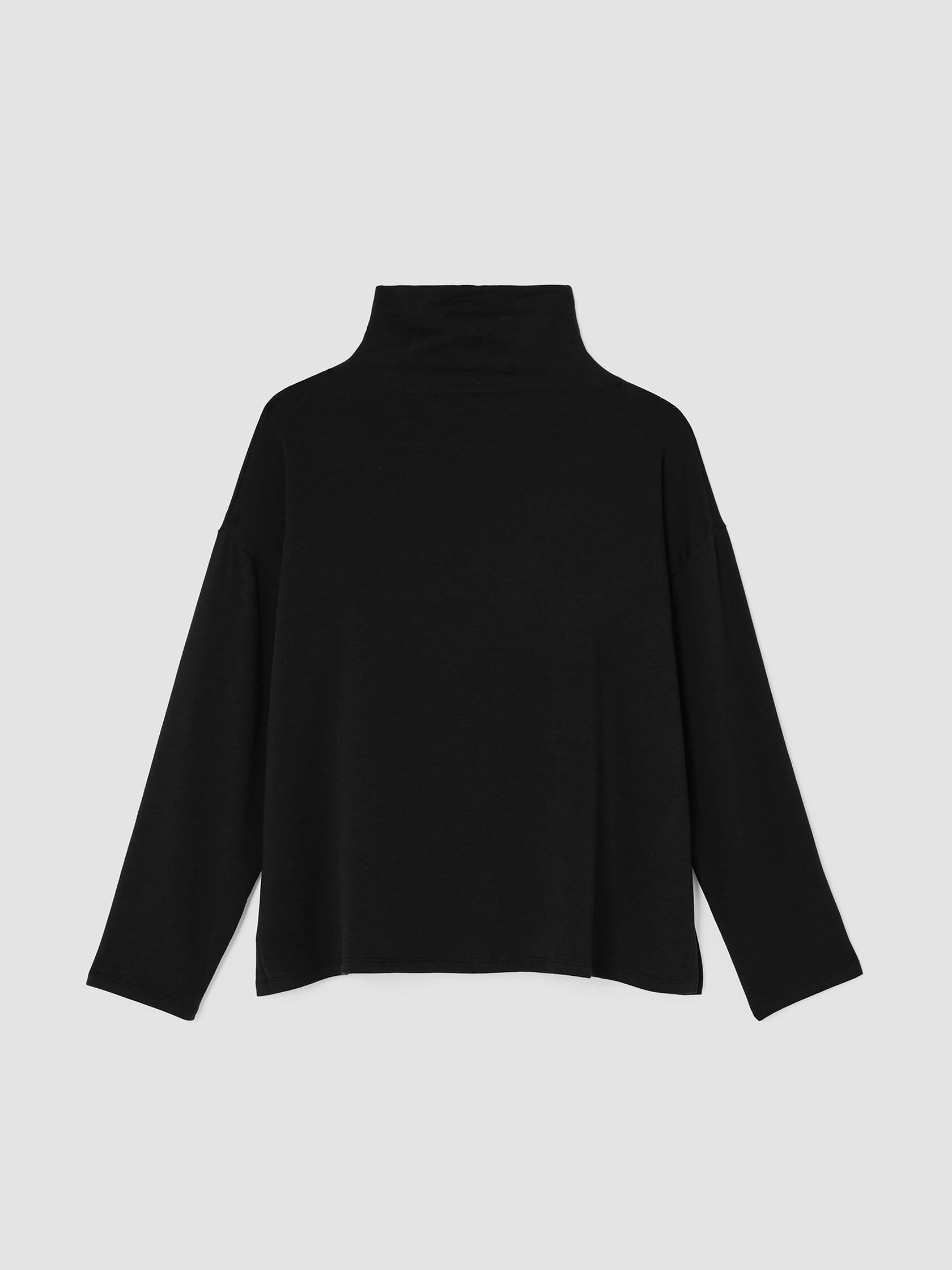 Cozy Brushed Terry Hug Funnel Neck Box-Top