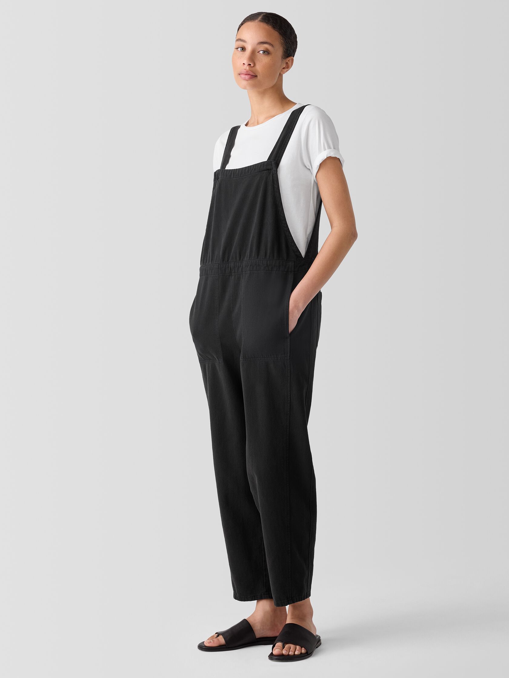 Garment-Dyed Utility Organic Cotton Overalls