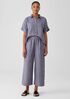 Washed Organic Linen Delave Wide-Leg Pant